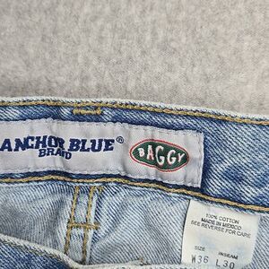 Anchor Blue Baggy Jeans 36x30 (actual 34x28) Y2K Wide Leg